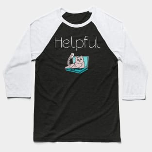 Helpful Cat Baseball T-Shirt